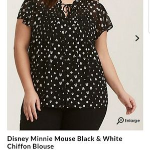 Minnie Mouse chiffon blouse